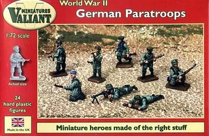 Valiant Miniatures 1/72 VM-006 paracaidistas alemanes de la Segunda Guerra Mundial (24 figuras) - Imagen 1 de 4