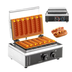 Commercial Electric Waffle Maker Machine Nonstick Hot Dog Waffle Baking Machine - Picture 1 of 12
