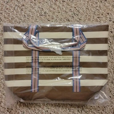 Bolso de playa Pottery Barn Tote a rayas nuevo con etiquetas  Foto 1 de 4