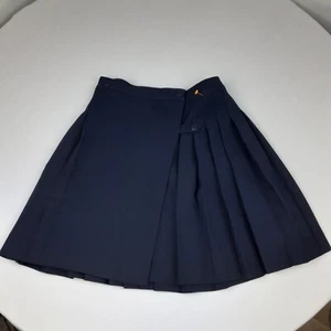 School Girl Skirt Girls G12 Navy Blue Pleated Dennis Youth Juniors NWT - Picture 1 of 8