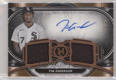 2021 Museum Collection Single-Player Dual Relic Copper /50 Tim Anderson Auto - Image 1 of 2
