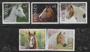 US Sc# 5891-5892 HORSES SET of 5 USED STAMPS OFF PAPER SOUND - Picture 1 of 1