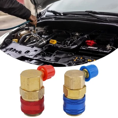 Compatible R134A Quick Connector Adapter Coupler for AC Manifold Gauge Sets - Image 1 of 4