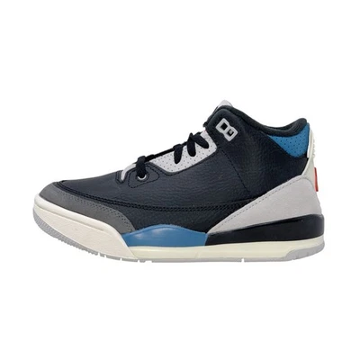 Air Jordan 3 'Rare Air' Black Sneakers, Size 1Y BNIB IB8969-004 - Imagem 1 de 4