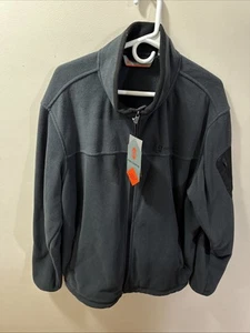 Free Country Neu mit Etikett XL Fleece Herren Jacke Grau - Bild 1 von 3