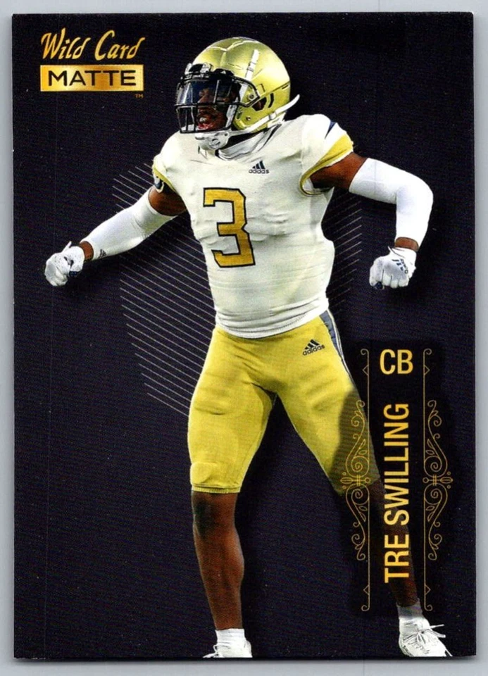 2022 Wild Card Matte Tre Swilling Georgia Tech Yellow Jackets #MB-106 - Image 1 of 2