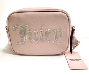 Juicy Couture Bag NWT Obsession Crossbody Handbag Dusty Blush Pink Studded - Picture 1 of 6