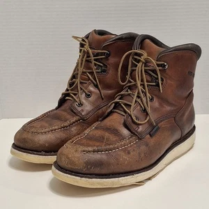 Red Wing Traction Tred 405 Moc Toe Waterproof Work Boots Mens Size 9E2 - Picture 1 of 24