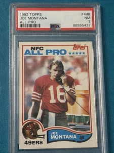 1982 Topps Joe Montana #488 ALL PRO HOF PSA 7 NM SF 49ers - Picture 1 of 3
