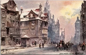 John Knox's House, Edimburgo Escocia - 1905 Tuck Oilette Postal - John Blair - Imagen 1 de 2