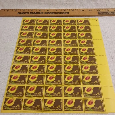 Stamps-50 Stamp Sheet-Kansas Statehood-Issued 1961-4 cent - Image 1 of 4