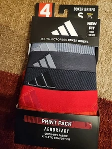 Adidas Boxershorts kleine Jungen Mehrfarbig 4er Pack Neu - Bild 1 von 3
