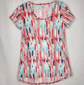Lularoe XXS Colorful Oversized Soft Short Sleeve Shirt - Picture 1 of 5