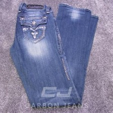 WOMENS ROCK REVIVAL CELINE REGULAR BOOTCUT STRETCH JEANS UK SIZE 10' / 3196