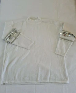 Ladies Jumper Kolky For Tu Size M/L 3/4 Sleeve White 2918 - Picture 1 of 11
