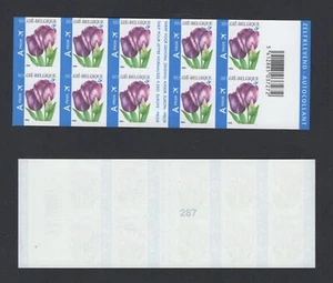 Belgium #2160a (2006 Tulip Flower booklet pane) IMPERF VFNG CV €60 (#1) - Picture 1 of 1