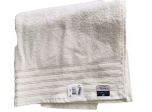 Lot Of 2 Hotel Collection Ivory Micro Cotton Bath Towels 28"x 52"