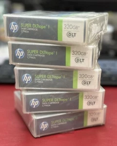 Lot of 5 HP C7980A Super DLTtape 1 Data Cartridge 320GB - Picture 1 of 1