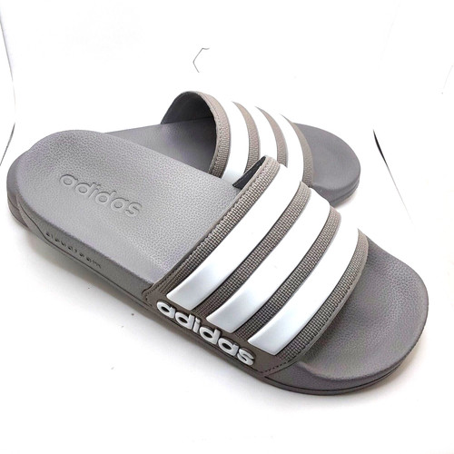 Adidas pantofole da uomo grigie bianche taglia 5