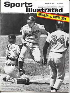 1st BROOKS ROBINSON Sports Illustrated August 31 1964 BALTIMORE ORIOLES NO LABEL - Picture 1 of 2