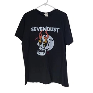 SEVENDUST Men's XL Graphic Band T Shirt Black *FLAW - Picture 1 of 8
