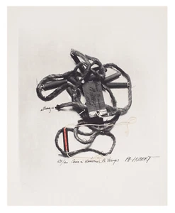 Pierre-Alain Hubert, litografía con collage, firmada y numerada - Imagen 1 de 3