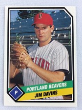 1989 Portland Beavers-TCMA Minor League Baseball Card-Jim Davins