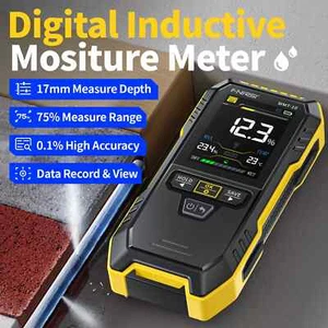 FNIRSI Inductive Pinless Moisture Meter For Plaster/Brick Wall Softwood Hardwood - Picture 1 of 20