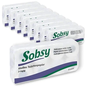 72 Rollen Toilettenpapier Klopapier WC Papier| 3 lagig 250 Blatt Zellstoff motiv - Bild 1 von 5
