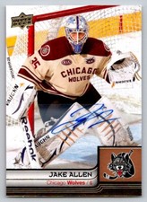 Jake Allen 2014-15 Upper Deck AHL Box Set Edition Chicago Wolves Autograph