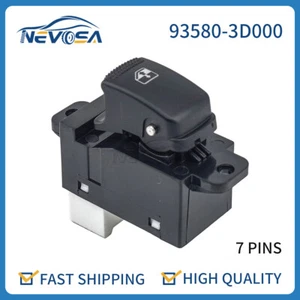 93580-3D000 For Hyundai Elantra Sonata Kia Spectra Single Power Window Switch - Picture 1 of 7