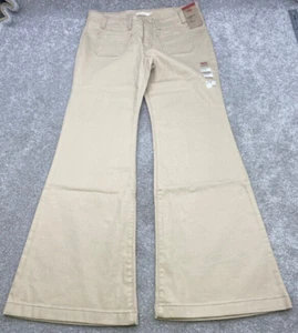NWT Levi's Superlow Flare Jeans Women's 30x32 Beige Denim Low Rise NEW 5004 - Picture 1 of 9