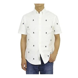 Camisa Polo Ralph Lauren Manga Corta Calce Ajustado Multi-Cráneo Abotonada - Blanca - - Imagen 1 de 4