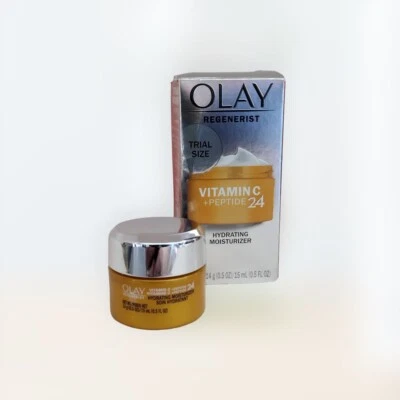 Olay Regenerist VITAMIN C+PEPTIDE 24 Facial Moisturizer TRIAL SIZE 0.5 fl oz - Image 1 of 4