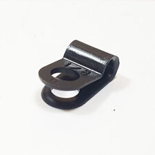 Plastic P Clip 3.3mm 1/8" Nylon Black Pclip Clamp Hose Cable Holder Conduit