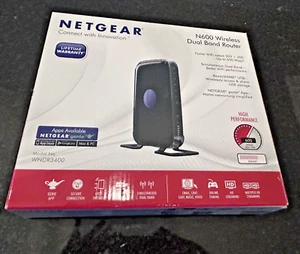 NETGEAR N600 Dual Band WiFi Router WNDR3400 – High Performance, New in Box - Picture 1 of 17