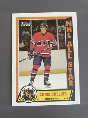 1989-90 Topps Sticker Inserts Chris Chelios #1 HOF - Image 1 of 2