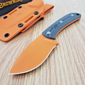 Browning Back Country Small Fixed Knife 2.75" D2 Tool Steel Balde G10 Handle - Picture 1 of 12