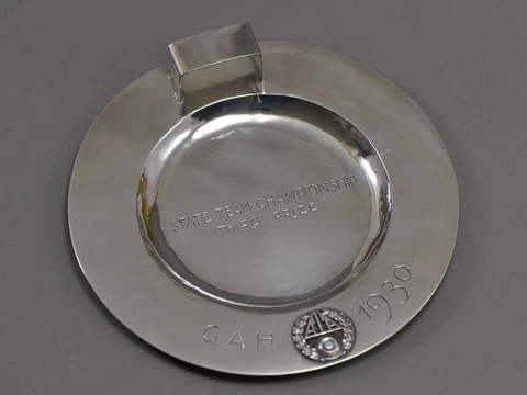 William Waldo Dodge Sterling Cigar Ashtray Trophy ATA GAH 1930 American Art Deco Cover
