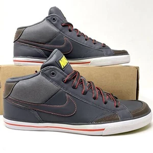 Nike Capri II Mid 2011 Men’s 11 Dark Grey Orange Athleisure Gym EUC 407893-014 - Picture 1 of 8