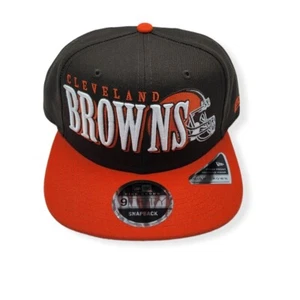 New Era Cleveland Browns 9Fifty Jumbo B1 High Crown Adjustable Snapback Hat Cap - Picture 1 of 6