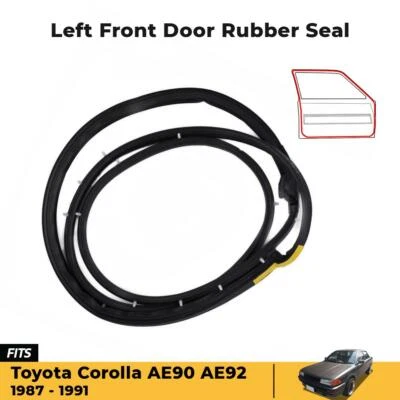 For Toyota Corolla AE90 EE90 AE92 1987-91 Door Rubber Weatherstrip Front LH EBGO - Image 1 of 4