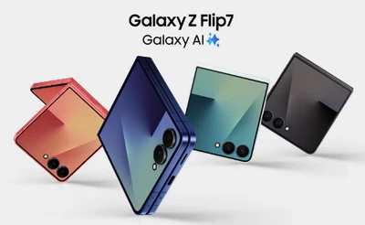 Samsung Galaxy Z Flip7-256GB (Unlocked) SM-F766B (Blue/Red/Black) AU Stock- New - image 1 of 3