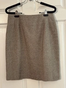 Vintage J.G. Haken A-Linie Rock Damen 8 Zierlich Wollmischung Gefüttert Belüftet Reißverschluss hinten - Bild 1 von 7