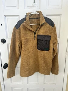 The North Face fleece Sherpa Extreme Pile 1/4 Zip Pullover Men's Large Sweater - Picture 1 of 10