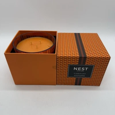 NEST New York Scented 3-Wick Candle Pumpkin Chai 21.1oz NIB *READ* - Image 1 of 4