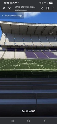 Dos (2) boletos de primera fila Washington Huskies Ohio State Buckeyes Foto 1 de 3