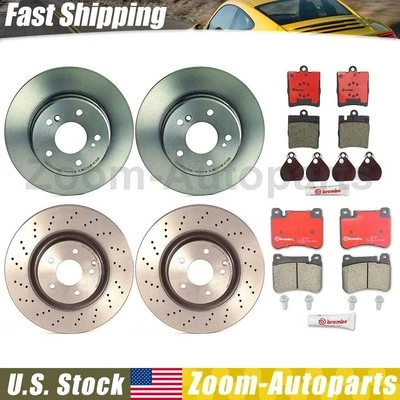 Juego de pastillas de freno delanteras traseras Brembo para Mercedes-Benz C230 2004-2007 Foto 1 de 4