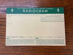 ARRL American Radio Relay League Radiogram Booklet - Afbeelding 1 van 4
