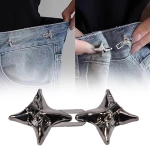 Temperament Four Pointed Star Waist Tightening Tool Adjustable- Jeans P3D1 - Picture 1 of 22